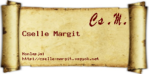 Cselle Margit névjegykártya
